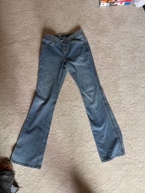 Elie Tahari Medium Blue Flare Jeans